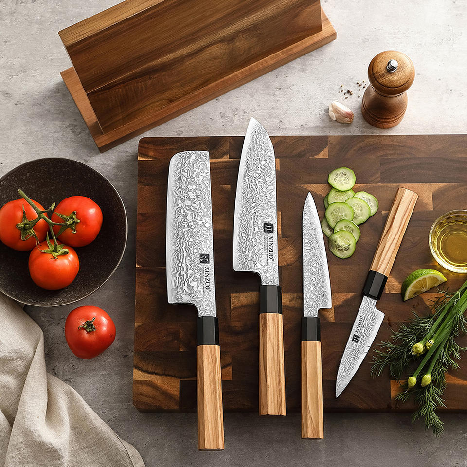 Coffret Olivette — 4 couteaux et support magnétique — vue 2