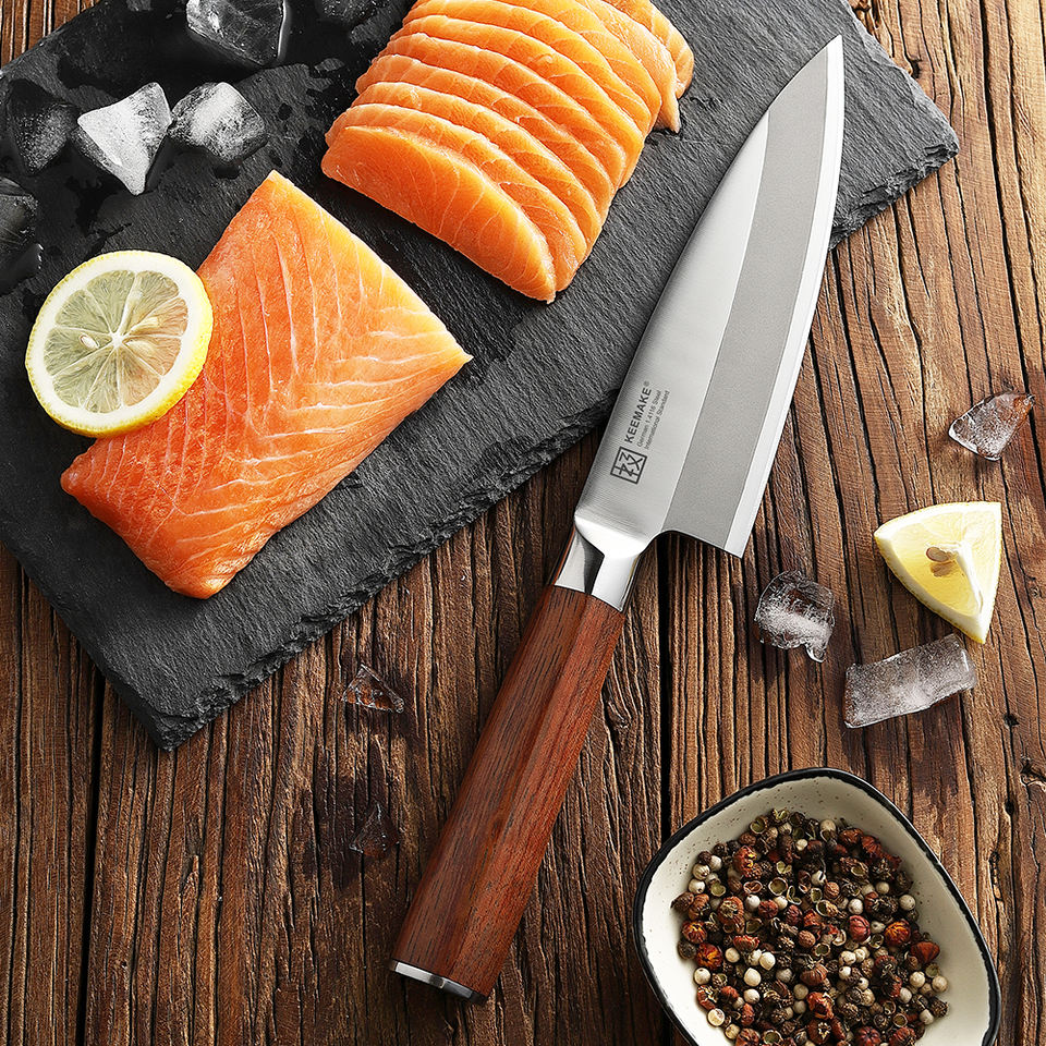 Deba Tradition Bois — 16,5 cm — détail et mise en situation