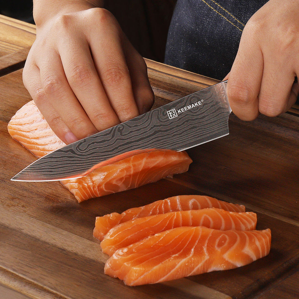 Couteau de chef Ondine — 14 cm — détail et mise en situation
