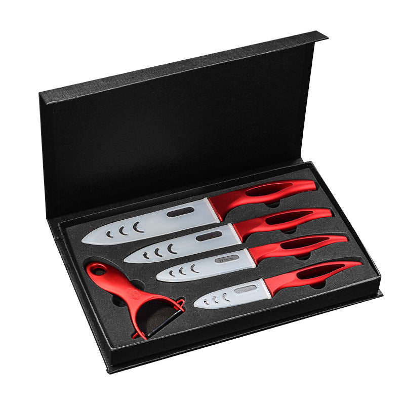 Coffret Grenadine — 4 couteaux céramique et éplucheur — vue 2