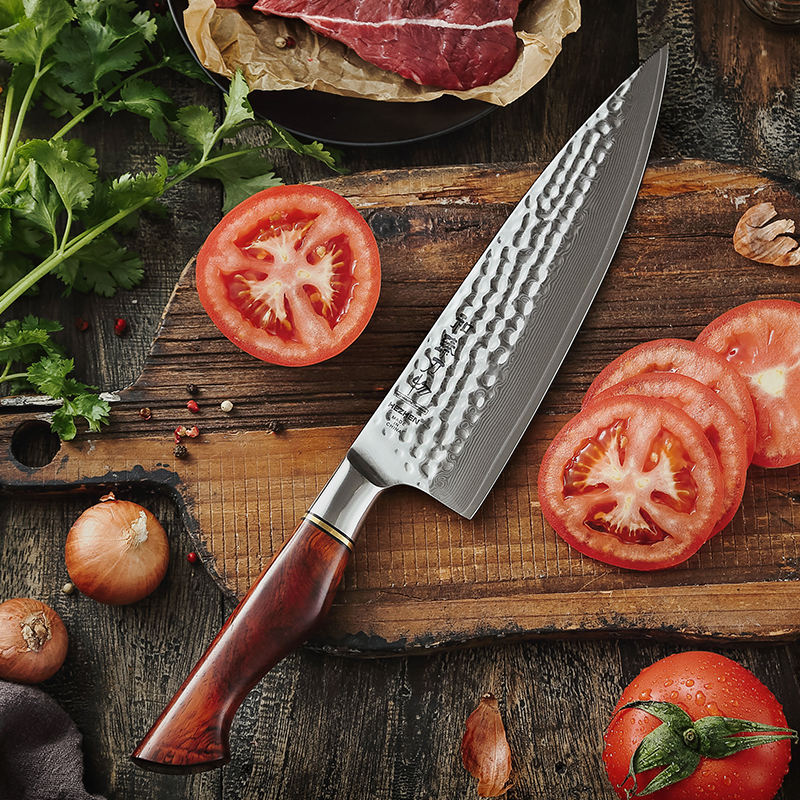 Duo Rubis — 2 couteaux Chef & Utilitaire — vue 3