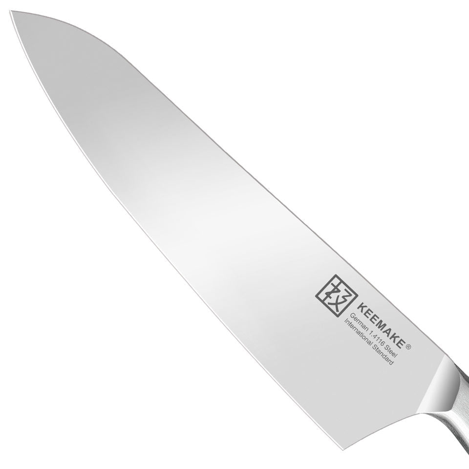 Santoku Métal — 20,3 cm — détail et mise en situation