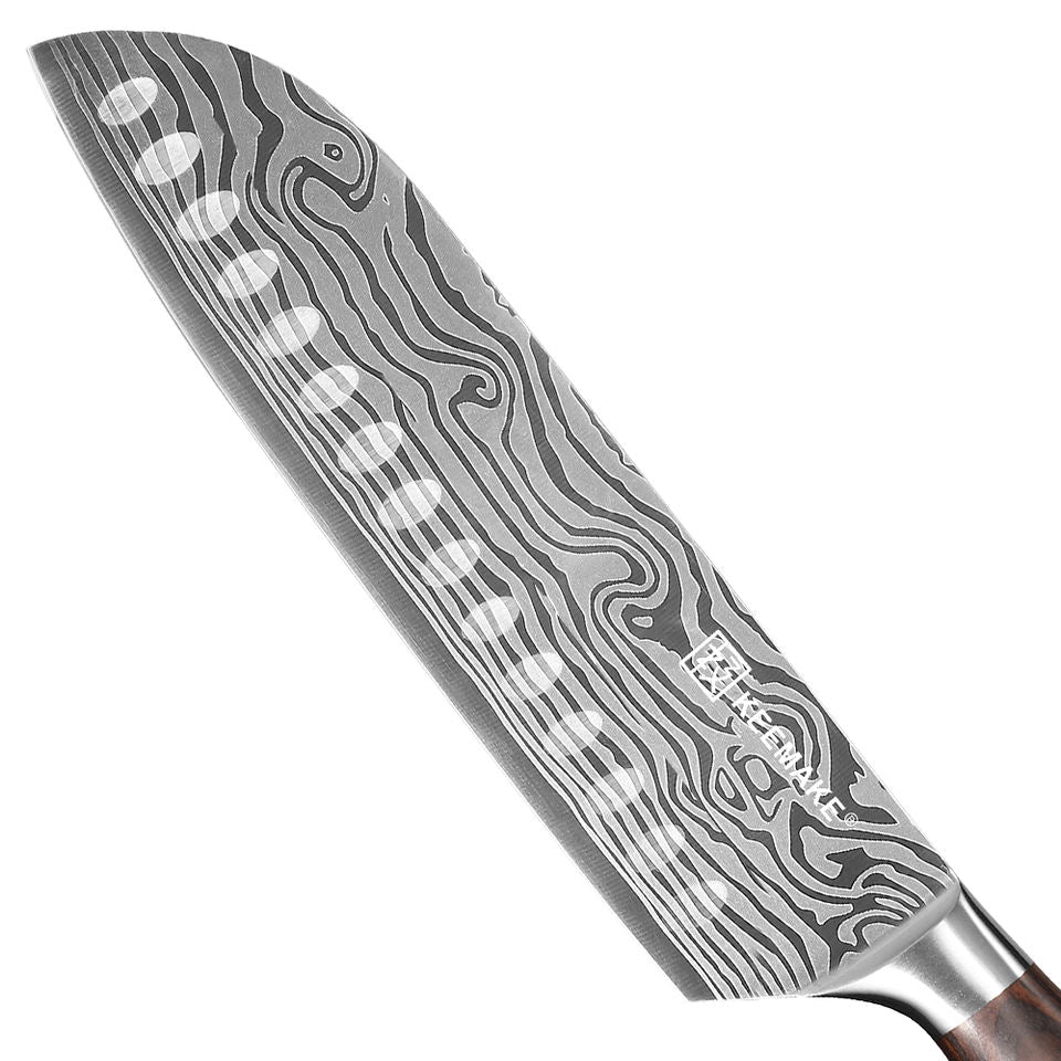 Santoku Ondine — 17,8 cm — détail et mise en situation