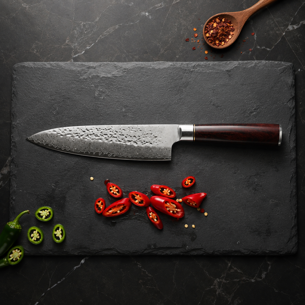 Couteau de chef Japonais en acier - Série Takumi — vue 4