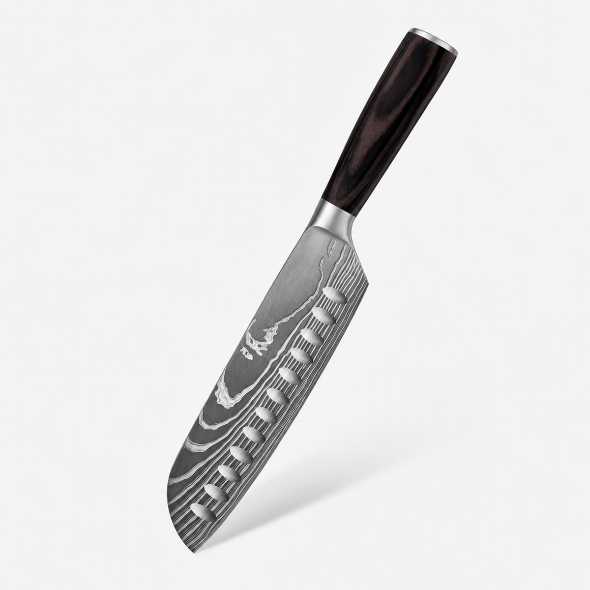 Couteau Santoku Japonais en acier - Série Kuro — vue 1