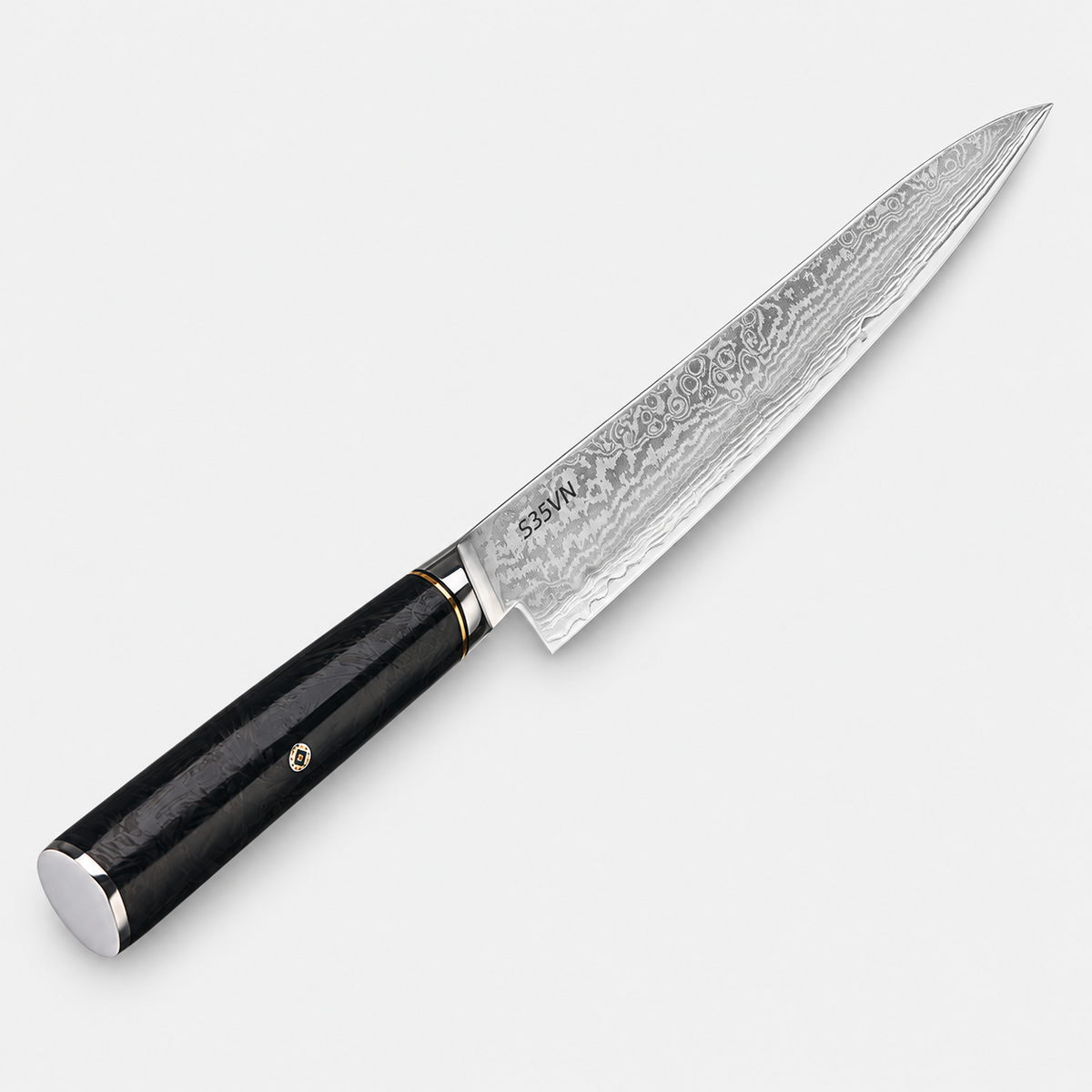 Couteau à fruits Carbone Signature — 12,7 cm — vue sur fond gris