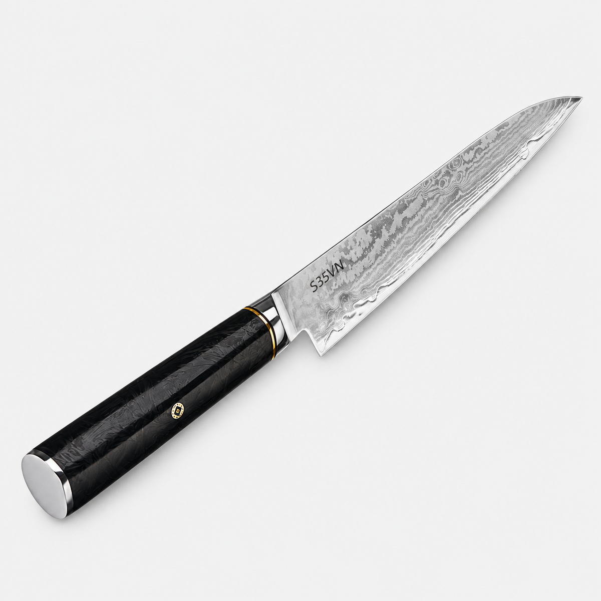 Couteau d’office Carbone Signature — 10,2 cm — vue sur fond gris