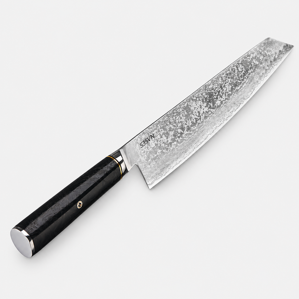 Kiritsuke Carbone Signature — 22,9 cm — vue sur fond gris