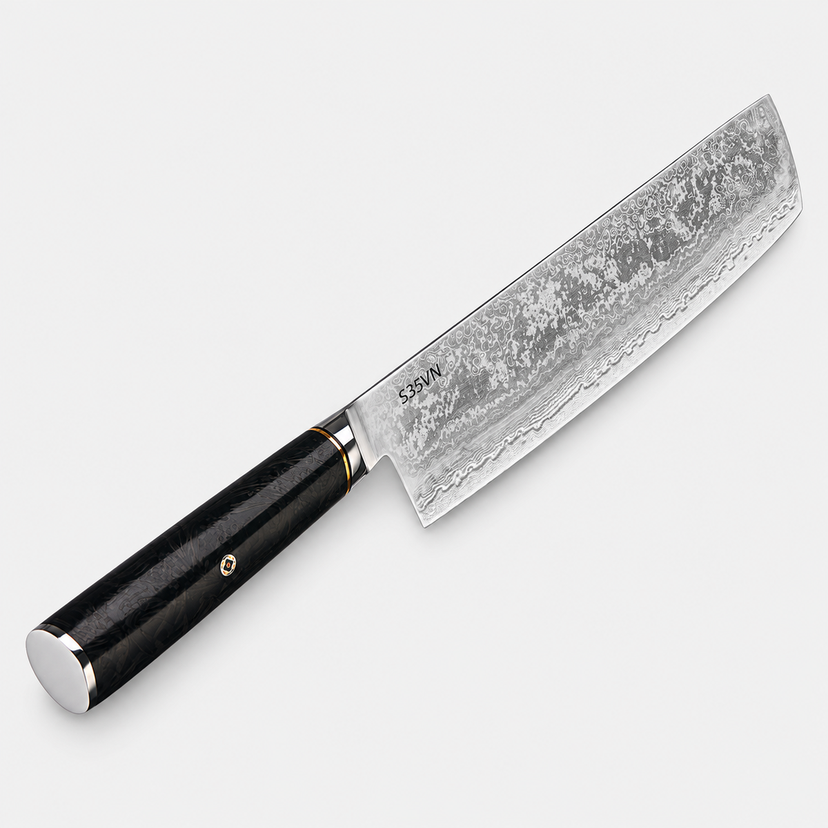 Nakiri Carbone Signature — 17,8 cm — vue sur fond gris
