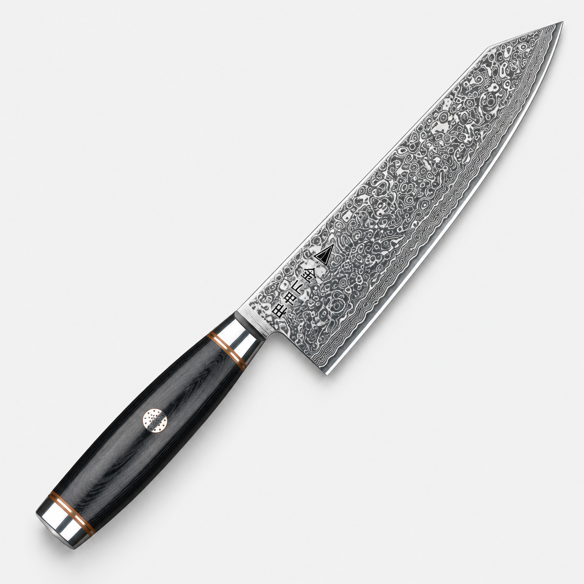 Kiritsuke Damas Obscur — 20,3 cm — vue sur fond gris