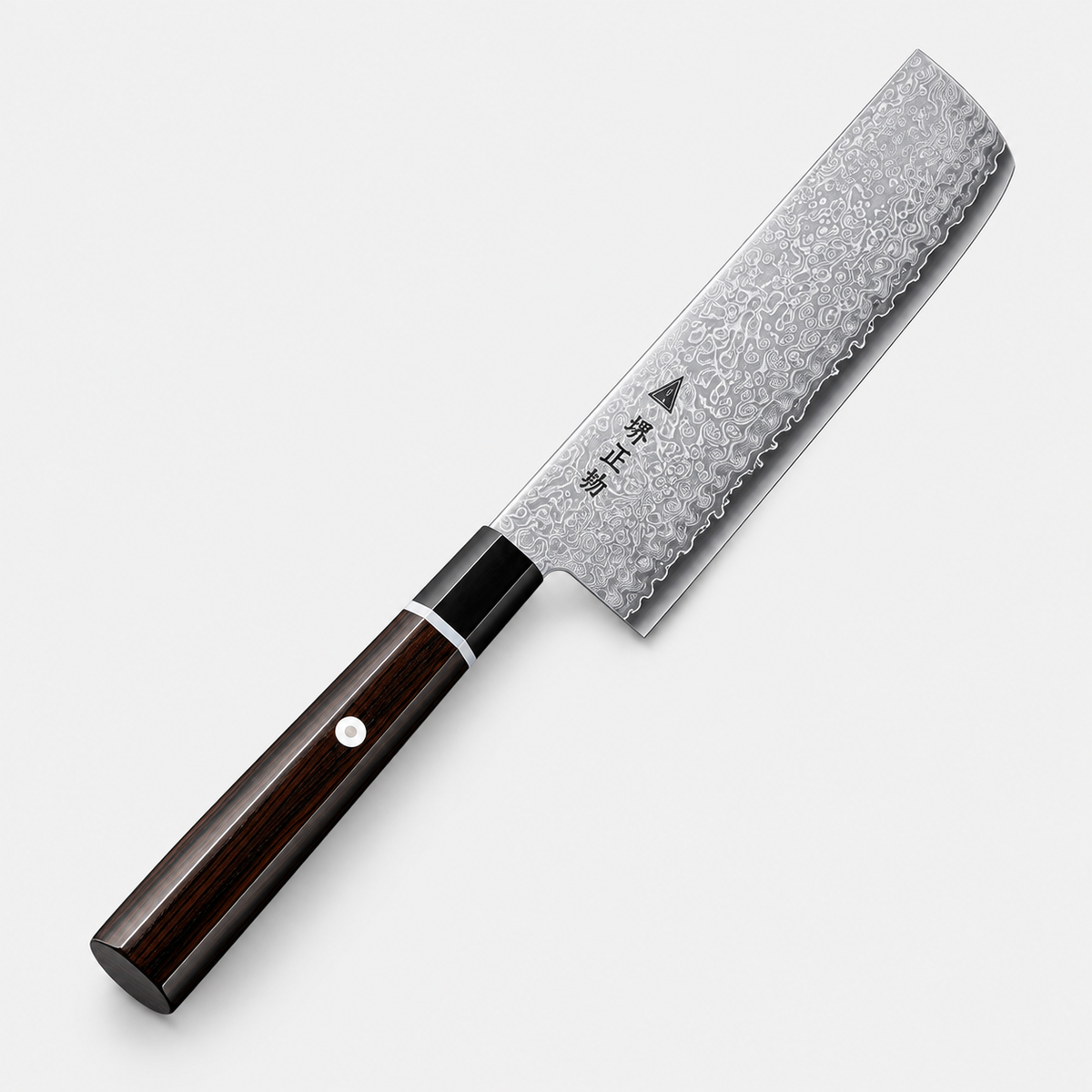 Nakiri Ébène Carbone — 17,8 cm — vue sur fond gris