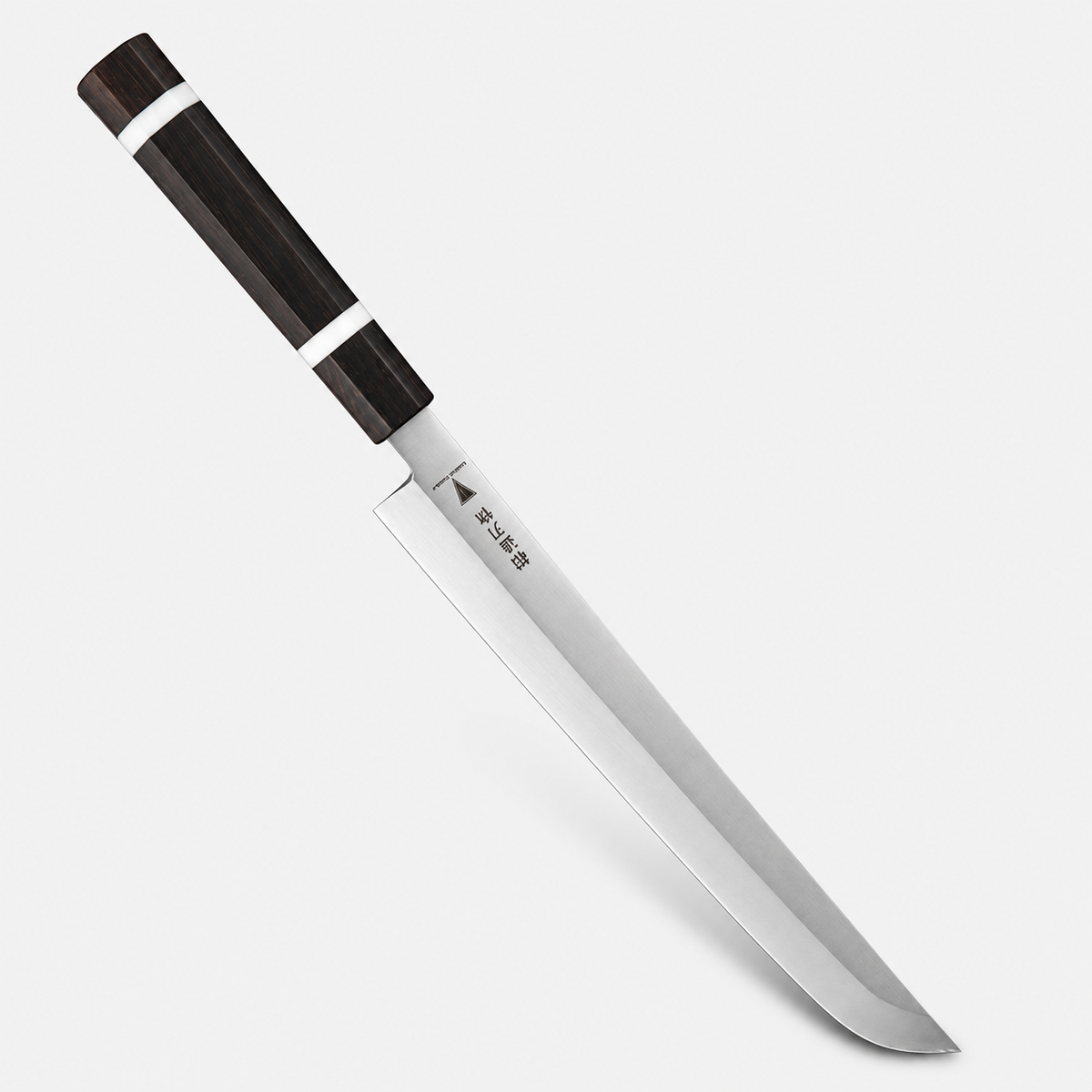 Takobiki Ébène Sashimi — 27 cm — vue sur fond gris