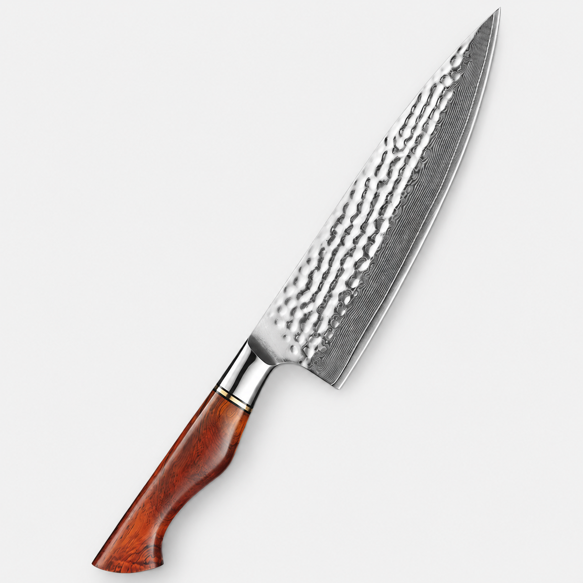 Couteau de chef Rubis — 21,6 cm — fond gris