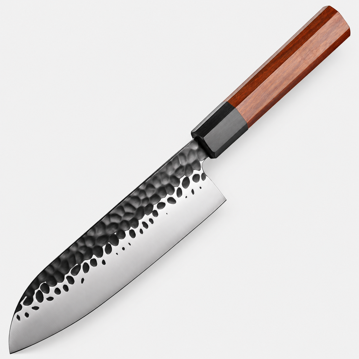 Santoku Bois Brut — 17,8 cm — vue sur fond gris