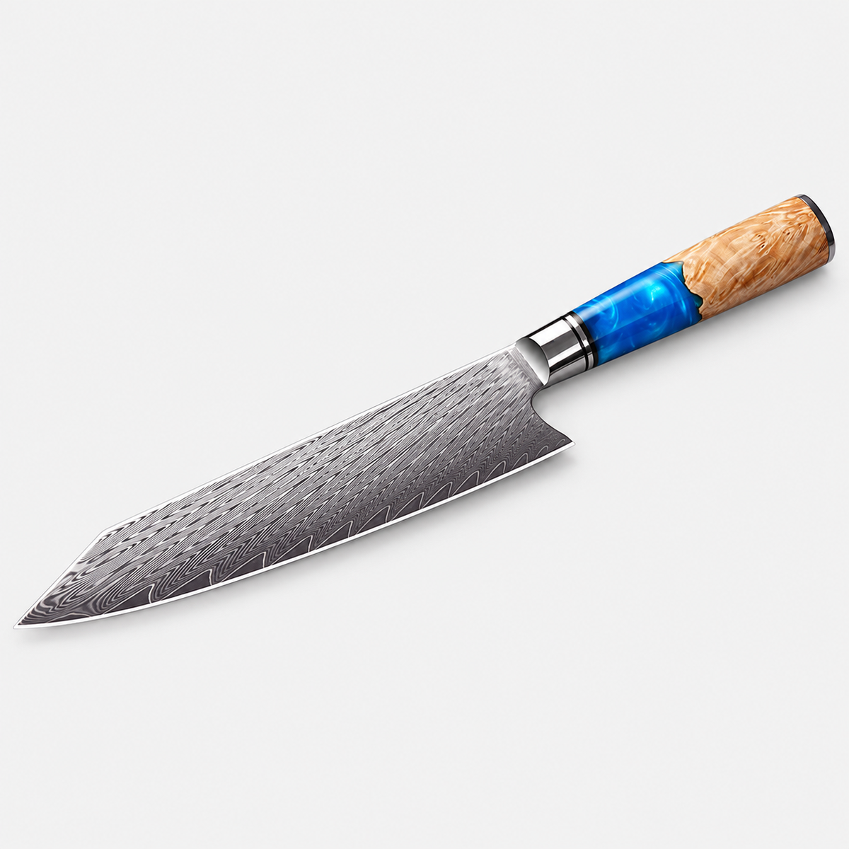 Kiritsuke Azur — 20,3 cm — vue sur fond gris