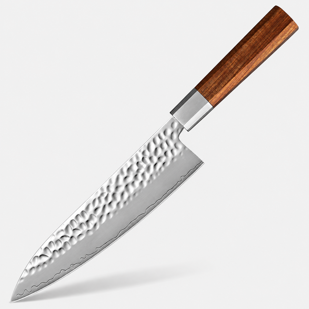 Couteau de chef Palissandre — 20,3 cm — fond gris