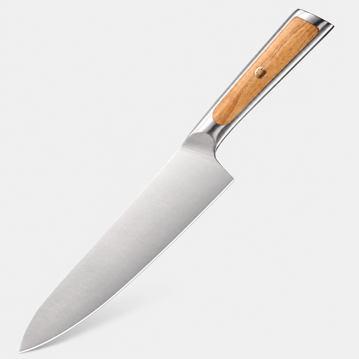 Couteau de chef Olivier Clair — 20,3 cm — vue sur fond gris