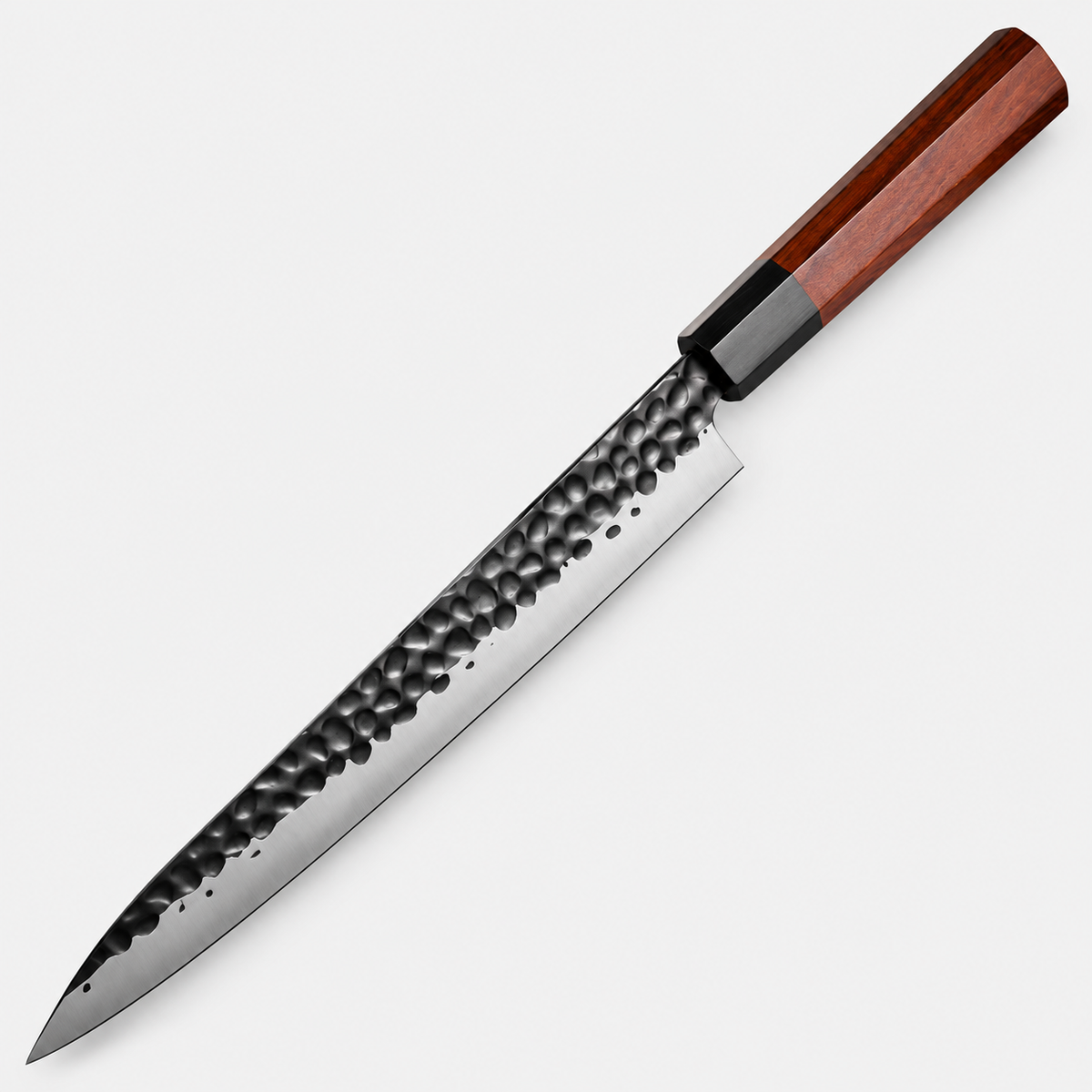 Yanagiba Bois Brut — 25,4 cm — vue sur fond gris