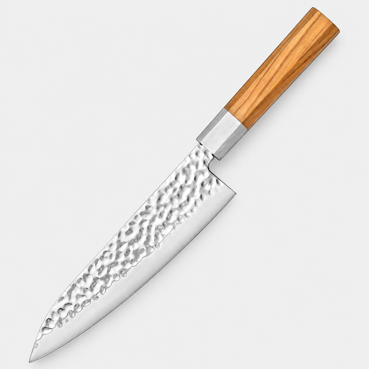 Couteau de chef Olivier Octogonal — 20,3 cm — vue sur fond gris