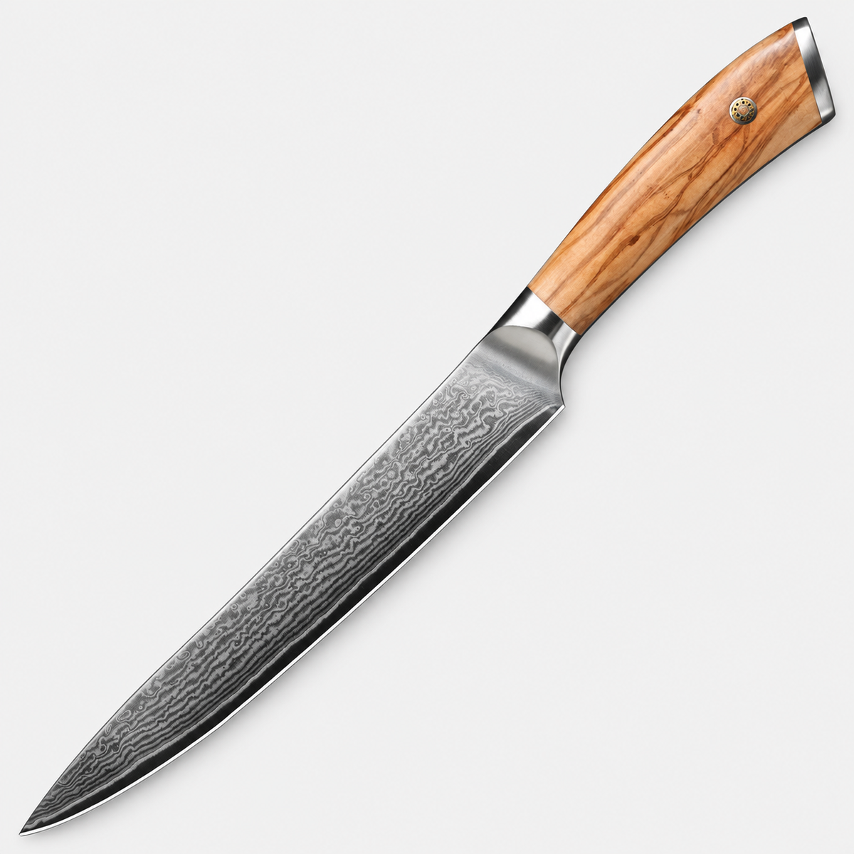Couteau à trancher Olivier Damas — 20,3 cm — vue sur fond gris