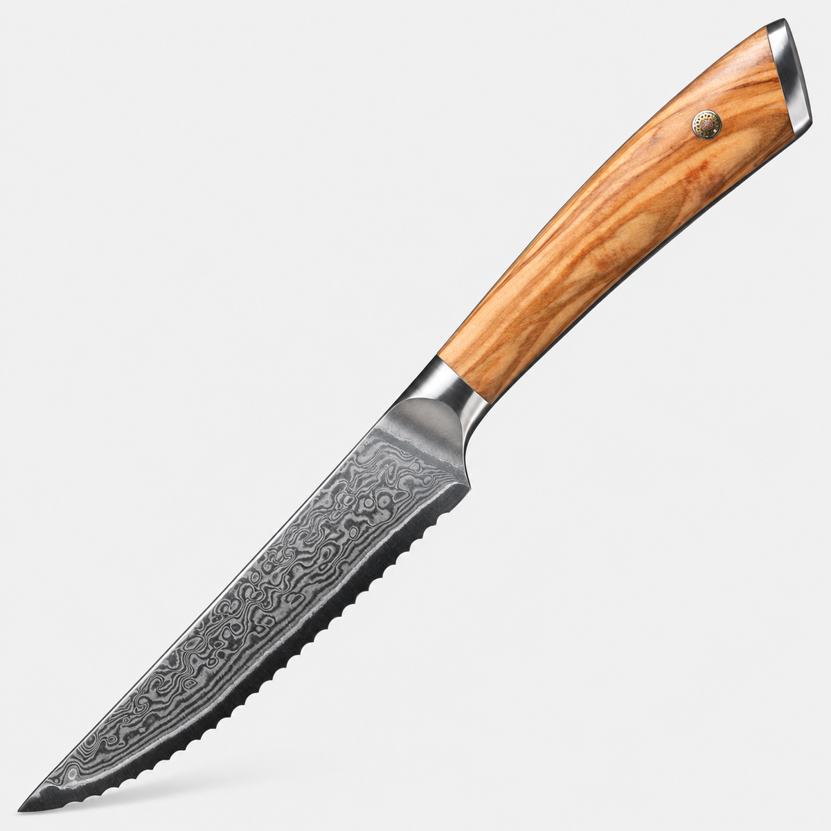 Couteau à steak Olivier Damas — 11,4 cm — vue sur fond gris