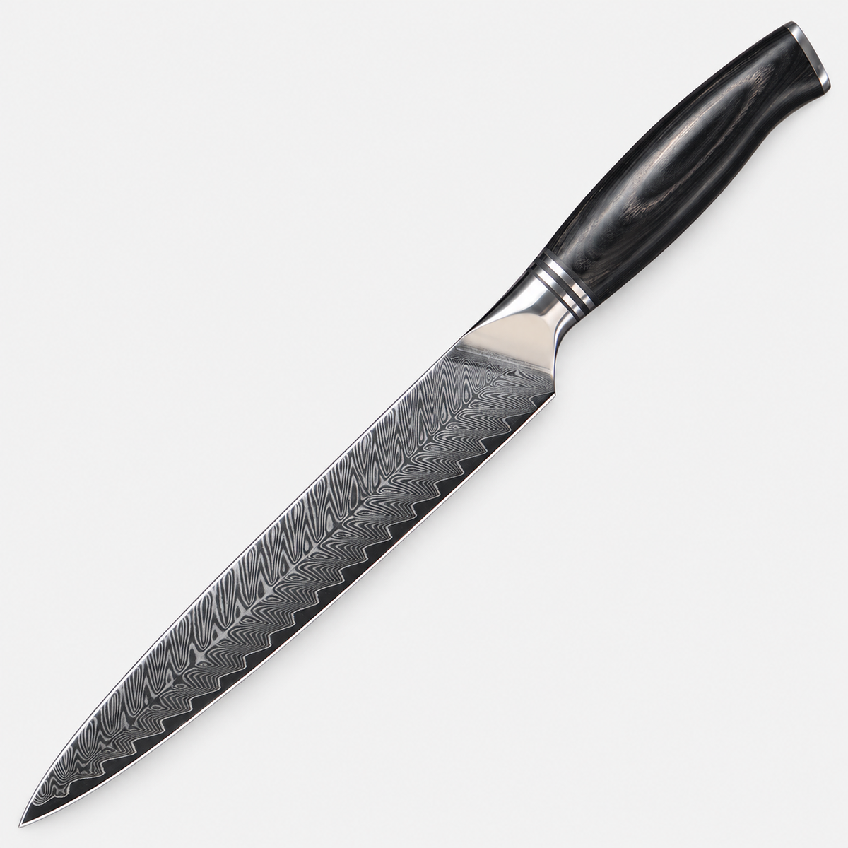 Couteau à trancher Encre — 20,3 cm — vue sur fond gris